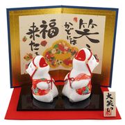 RD*大笑い親子午（立）（屏風付）　干支　午　馬　2026　日本製　最終処分