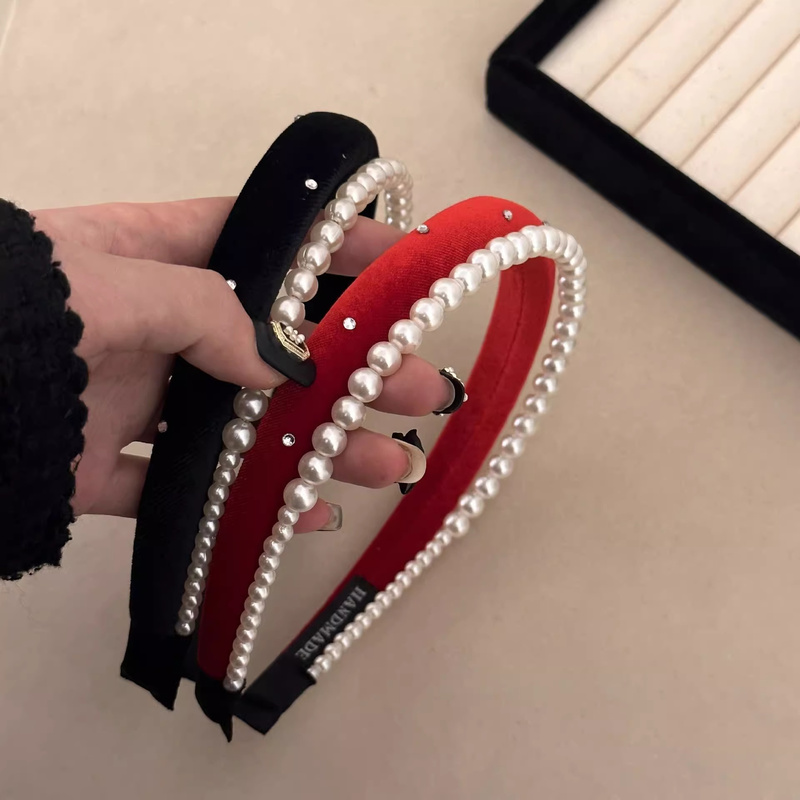 acca ビーズヘアバンド2連カチューシャ acca ビーズヘアバンド2連