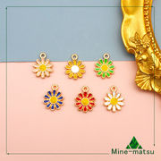 デイジー アクセサリーパーツ デコパーツ カン付き ペンダント 上品 DIY素材 ハンドメイド