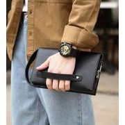 メンズハンドバッグ ポーチバッグ サコッシュ ビジネスバッグ フェイクレザー