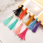 タッセル フリンジ 革 ゴールド チャーム PUレザー ストラップ キーチャーム キーホルダー 部品 ロング