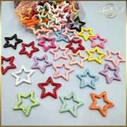 【15色】ほし型カラビナ 星 スター キーホルダー金具 カラフル  DIYパーツ 手芸 基礎金具 ハンドメイド