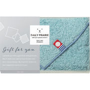 デイリープレーリー　リバーシブルタオルハンカチブルー