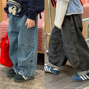 2026春新作　キッズ　ゆったり　ジーパン　カジュアル　デニムパンツ　可愛い　子供服　ハーレムパンツ