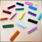 【23色】平ベルト 先止金具 ひも 口金 留め具 ベルト金具 カラフル  DIYパーツ 手芸 基礎金具 ハンドメイド