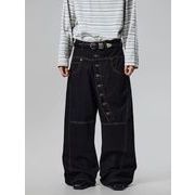 【予約226912】大きいサイズ春秋新作 韓国 カレッジ風 新しいデザイン カジュアル デニム パンツ S ~4L