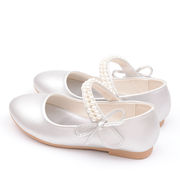 ★mineka★女の子用 フォーマルシューズ パールストラップ リボン付き