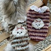 秋冬新作 ペット用品 ペット服 小型犬服 犬服 犬用 猫服 ins ドッグウエア ネコ雑貨