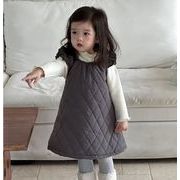 2026新作 韓国子供服 子供服 ベビー服  キッズ服 女の子 厚手のノースリーブワンピース 73~110CM