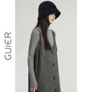 オーバーサイズ☆2026新作☆ベストワンピース☆レディース服L～3XL   2色