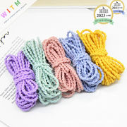 全34色 ヘアゴム diyパーツ 3mm ハンドメイド デコパーツ ヘアアクセサリー部品 自由にカット 手芸