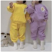 新作　秋冬新作　韓国ファッション　韓国子供服　上下セット　2点セット 　キッズ女の子