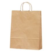 手提げバッグ（大）茶無地（50枚入） 50-5301