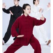 太極拳 練習 運動 太極拳スーツ 太極服 武術服 トレーニングスーツ 学校パフォーマンス服 朝トレーニング服