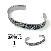 アンティーク イーグルデザイン バングル シルバーカラー ブレスレット アクセサリー