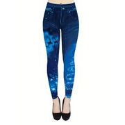 2026春秋新作 ボトムス 女 レディース プリント スキニー レギンス 九分丈パンツ