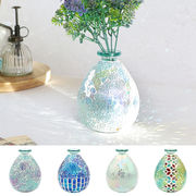 モザイク フラワーベース[花瓶 ガラス ステンドグラス オリエンタル アジアハワイマリンサーフ フラ26SS]