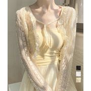 【日本倉庫即納】 レースボレロカーディガン シアートップス