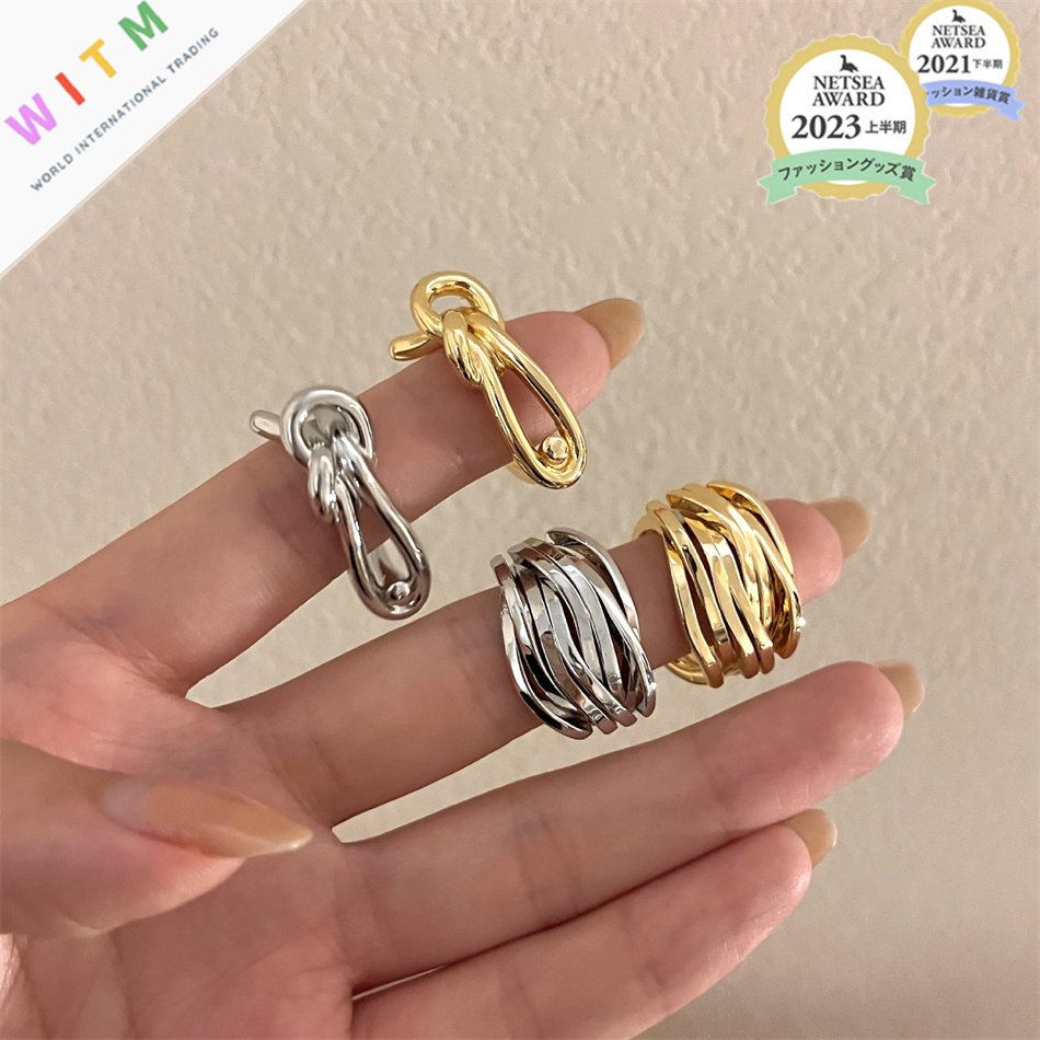 デザイン 指輪 リボン指輪 リング 多層リング アクセサリー レディースファッション