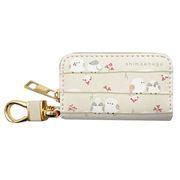 キーケース スマートキーケース シマエナガ ベージュ【小ロット販売】