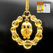 金運ふくろうストラップ＜幸運・ふくろうカード付き＞