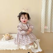2026新作 韓国風 子供服  ベビー服  キッズ 女の子  長袖  連体服  66cm-90cm