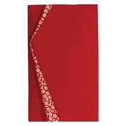 エステル小花ちりめん金封ふくさ エンジ