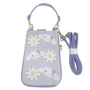 サンリオ 2WAY ポシェット 立体 フラワー 刺繍 ICカードポケット付き シナモロール【小ロット