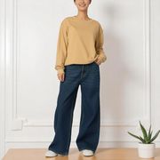 綿混　ミニ裏毛　スウェットシャツ　M～3Lサイズまで