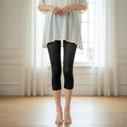 日本製　80デニール・七分丈レギンス　ゾッキタイプ