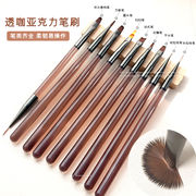 ★ブラシツール ★ネイルブラシ フルセット ネイルツール一式★丸筆&掃き筆&平筆