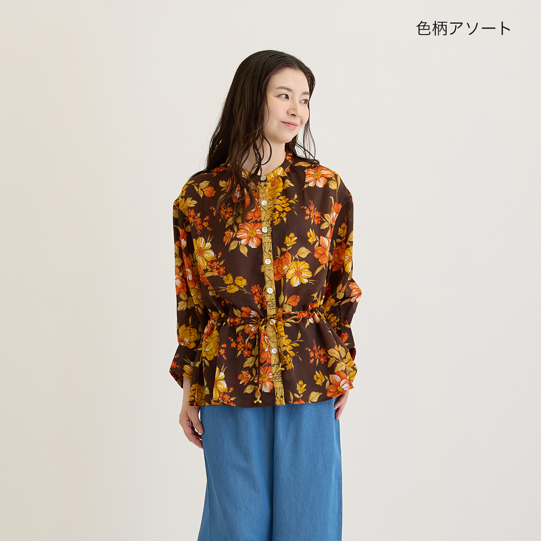 【Shanti Shanti】ブラウス サリー[トップス ヴィンテージビンテージインドアジアンエスニック春夏26SS]