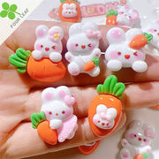 兎 アクセサリーパーツ デコパーツ 髪飾り ペンダント ハンドメイド スマホケース美容 可愛い