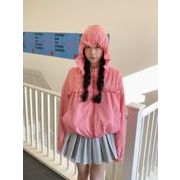 今季マストバイ   気質  早春新作  グレーチェック  パーカー   紫外線カット  アウター