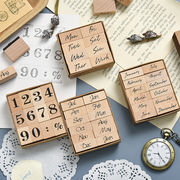 手帳DIY 木製スタンプ かわいい デコレーション 文房具 雑貨 スタンプ 卸売