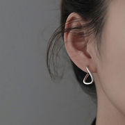 ピアス ポスト フープ 冠婚葬祭 メタル シンプルピアス 小さめ オフィス 小振り ツイスト ワンタッチ