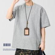 PC1421 2026年春夏新作 Tシャツ メンズ Vネック 半袖 ゆったり カジュアル トップス
