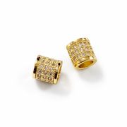 8*8mm スペーサーパーツ ロンデルパーツ ゴールドカラー