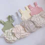新作キッズシャツ タンクトップ 子供パンツ 女の子ベスト 大人気韓国風LF
