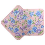 20cmシャーリング地プリントタオルハンカチ_【花ランド】日本製