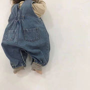 2026春夏※オープンクロッチ ビッグヒップ サロペット デニムロンパース 男女兼用