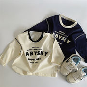 ins 春新作　子供服　ユニセックス　長袖　英字　Tシャツ　キッズ　カジュアル　トップス　トレーナー