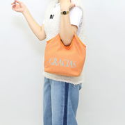 2026新作【COOCO】世界のありがとうロゴプリントバッグ