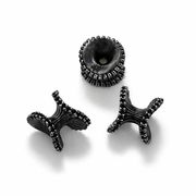 11*13mm スペーサーパーツ ロンデルパーツ ブラックカラー アクセサリーパーツ