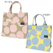 【トートバッグ】スクエアミニトート ドッティ