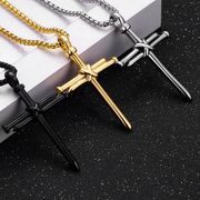ステンレスネックレス SUS316L ピアス ジュエリー メンズ  十字架ネックレスチェーン★超新作2026年4月