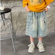 2026夏新作 韓国風子供服 キッズ服 ベビー服 男の子 デニムショートパンツ 90~160CM