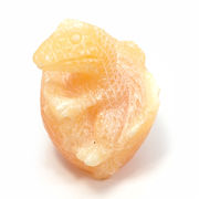 ≪特価品/国内在庫≫イエローカルサイト/恐竜/彫刻/約62x47x52mm