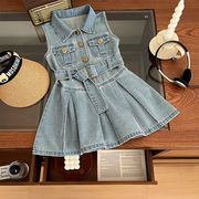 2026夏服※ワンピース プリンセスドレス デニムワンピ