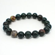 ≪特価品/国内在庫≫ ブラッドストーン/約10mm/ブレスレット